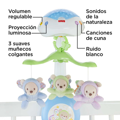 Móvil de cuna con motor