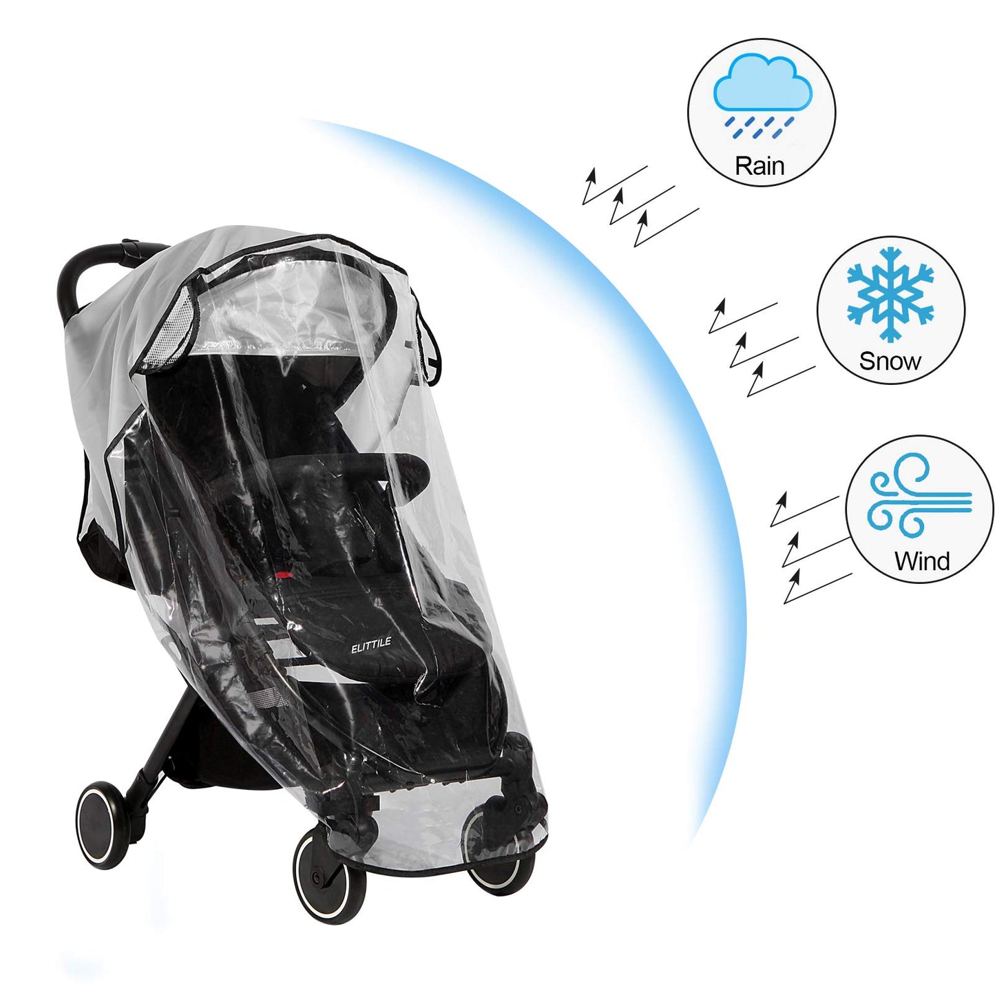 Plastico Lluvia Silla Paseo Universal