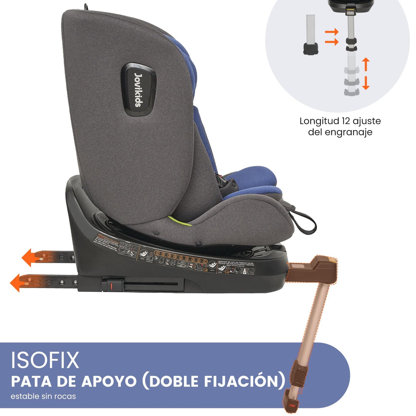 Silla Coche Bebé Grupo 0 1 2 3 Giratoria 360 Universal