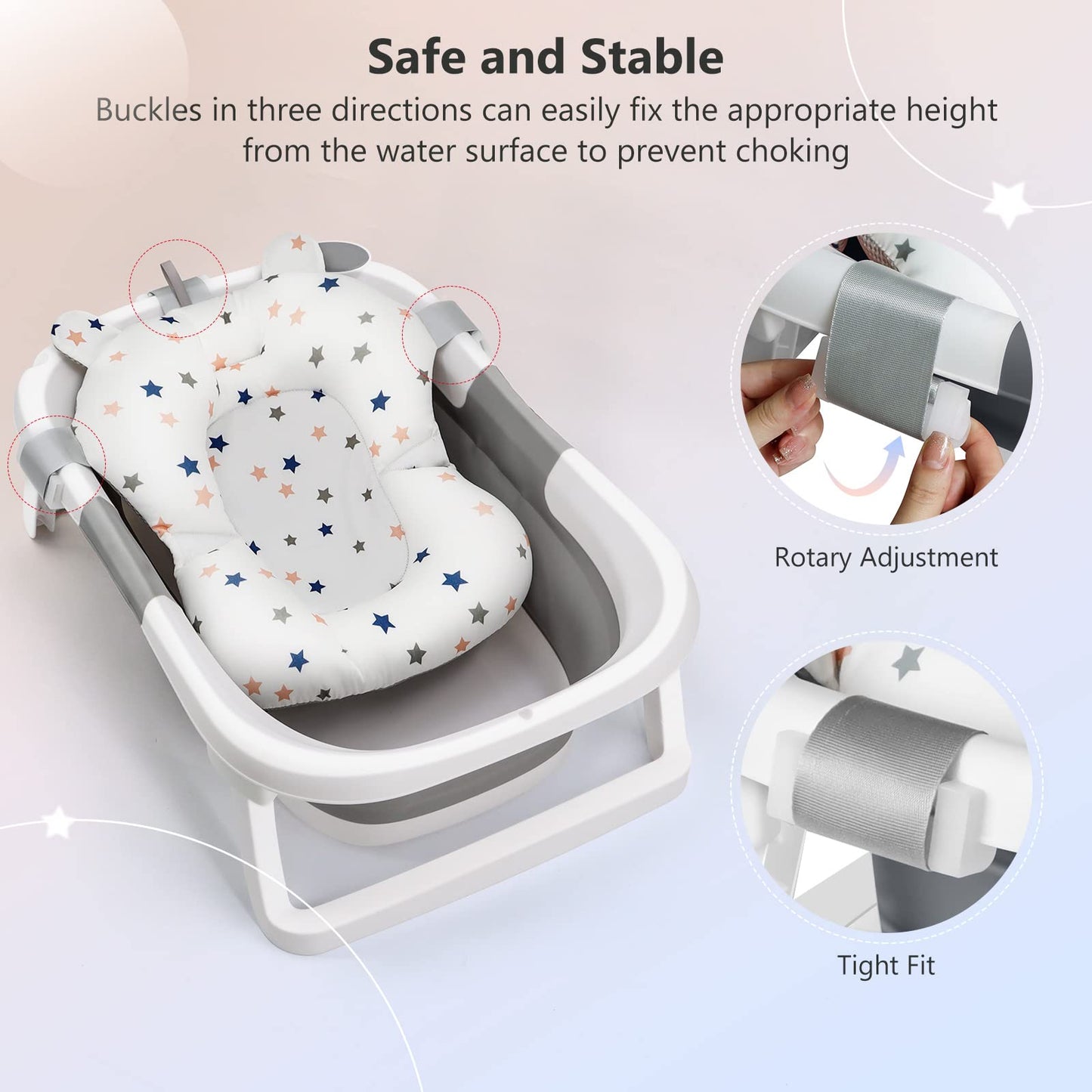 Cojin Bañera Bebe Asiento Baño Silla