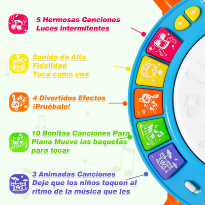 Tambor Infantil Instrumentos Musicales