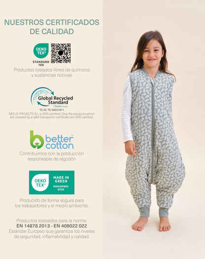 Pijama Manta con Pies  70 cm (1 año) - Ideal para Invierno