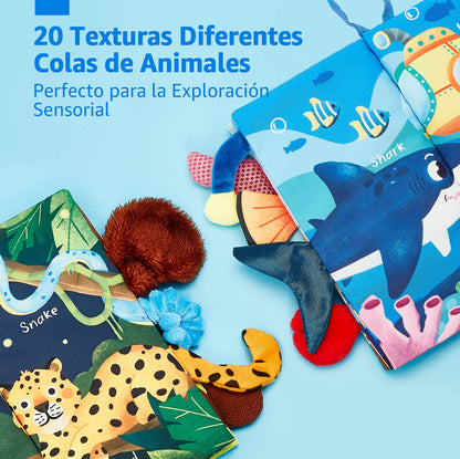 Libro Sensorial Suave de Actividades para Bebé