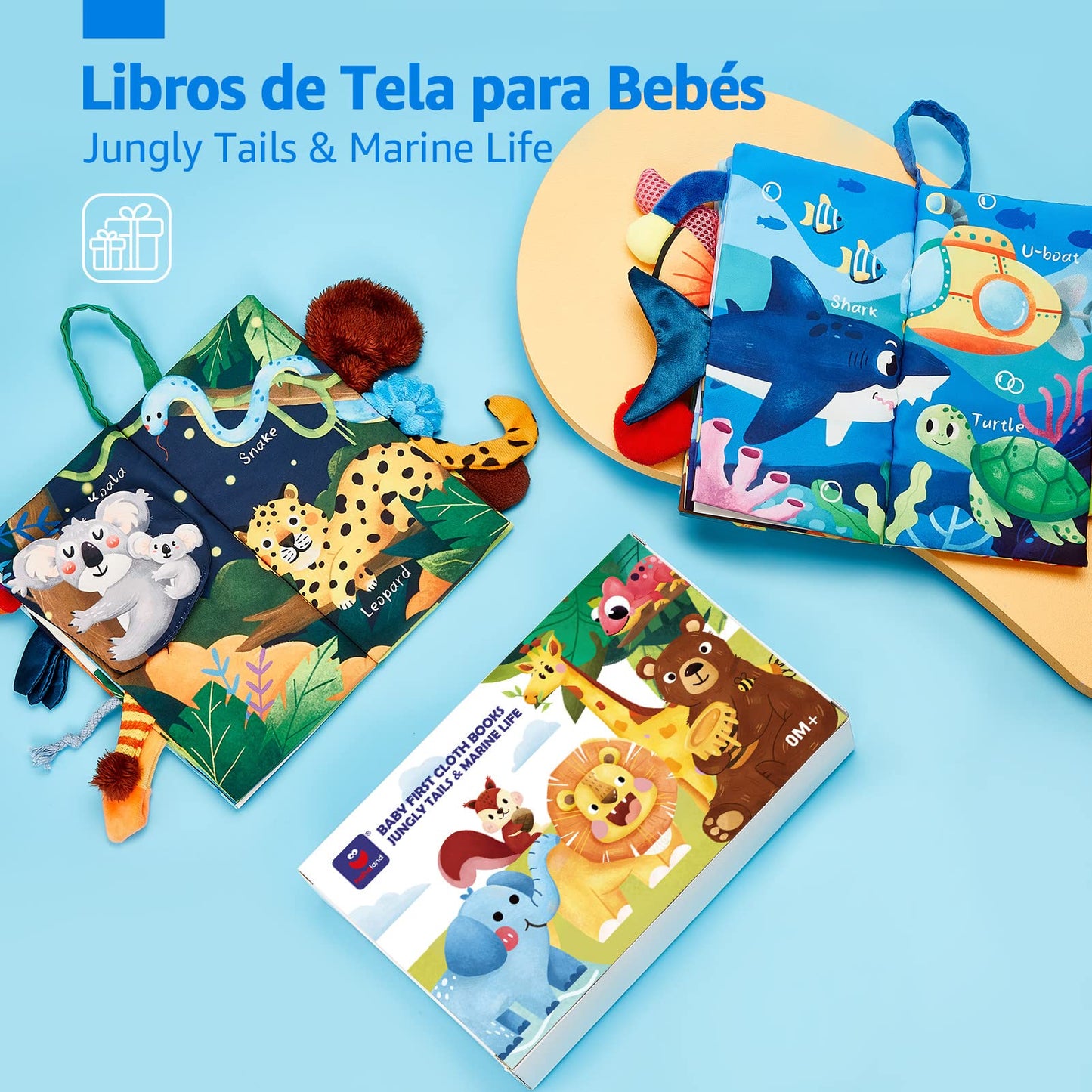 Libro Sensorial Suave de Actividades para Bebé