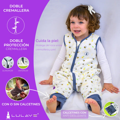 Saco de dormir bebe invierno Modelo Abejitas