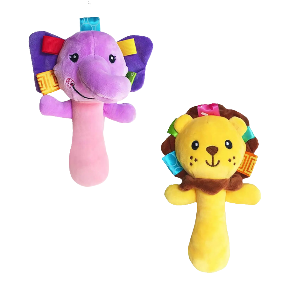 Sonajeros de peluche suaves para bebés, juguetes con agarre manual, sonajeros de peluche para bebés de 3, 6, 9 y 12 meses, recién nacidos